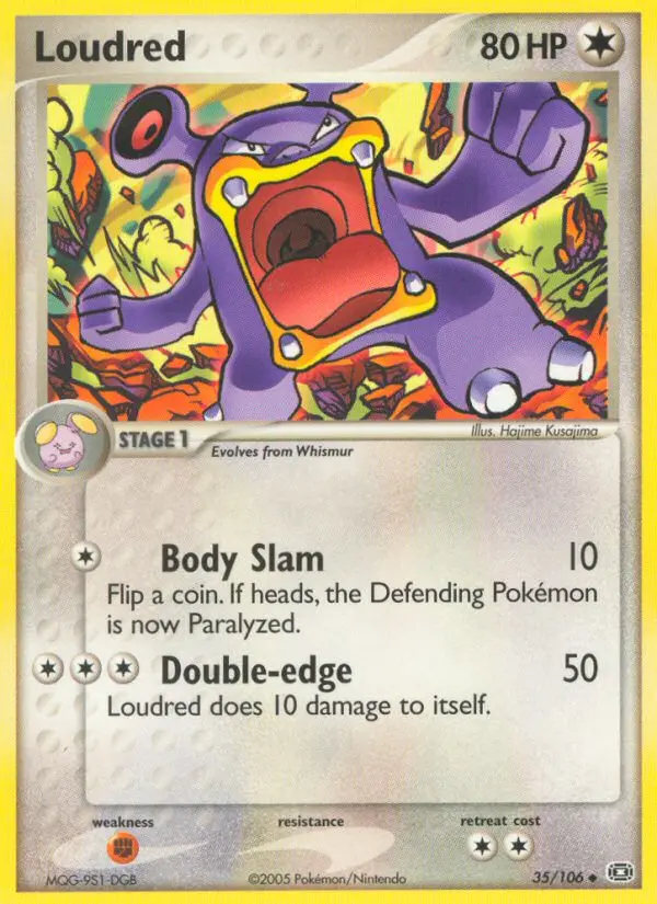 Loudred #35 — EX Smeraldo