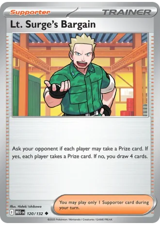 Lt. Surge's Bargain #120/132 — Mega Evolution