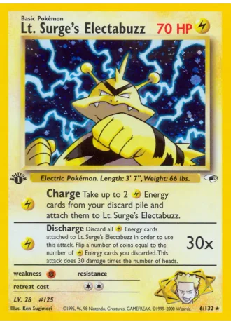 Lt. Surge's Electabuzz #6 — Gym Heroes