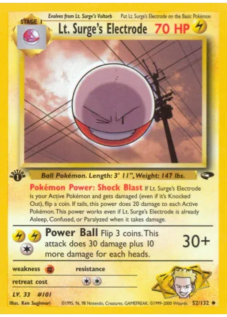 Lt. Surge's Electrode #52 — Gym Challenge