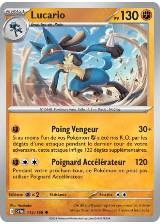 Lucario #114/198 — Écarlate et Violet