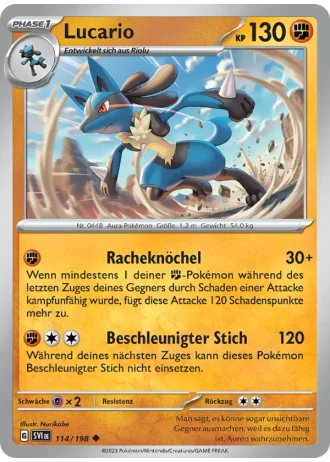 Lucario #114/198 — Karmesin & Purpur