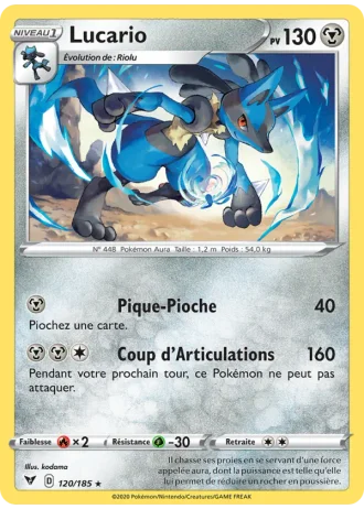Lucario #120/185 — Voltage Éclatant