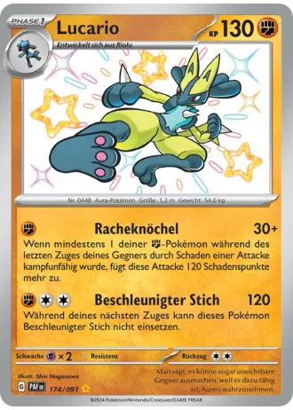 Lucario #174/91 — Paldeas Schicksale