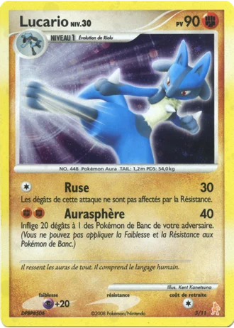 Lucario #3/11 — DP Kit dresseur (Lucario)