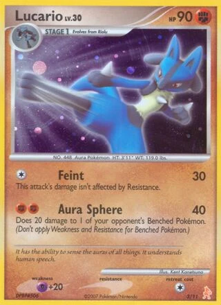 Lucario #3 — DP trainer Kit (Lucario)