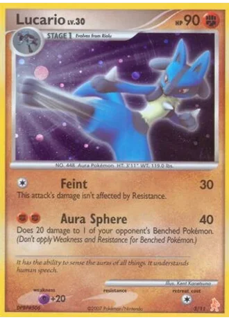 Lucario #3 — DP trainer Kit (Lucario)