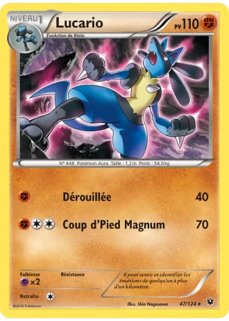 Lucario #47/124 — Impact des Destins