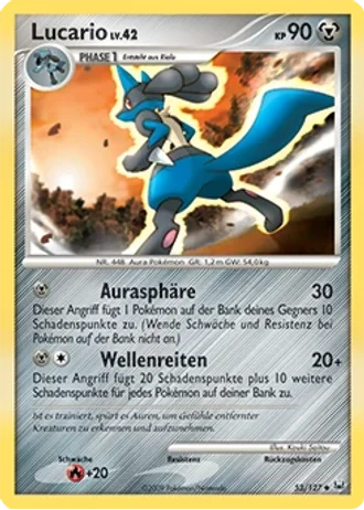 Lucario #53/127 — Platin