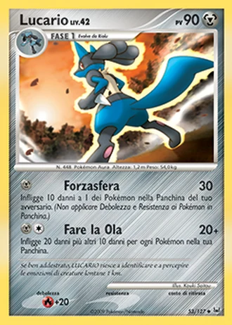 Lucario #53/127 — Platino
