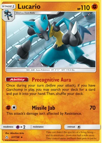 Lucario #67/156 — Ultra Prism