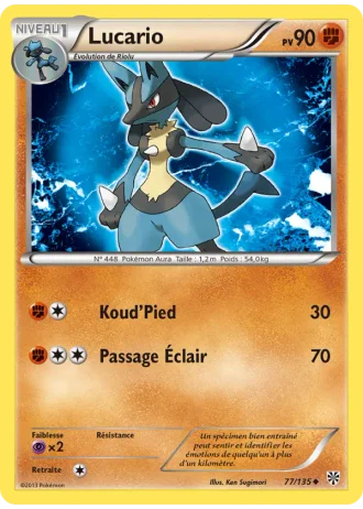 Lucario #77/135 — Tempête Plasma