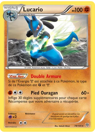 Lucario #78/135 — Tempête Plasma