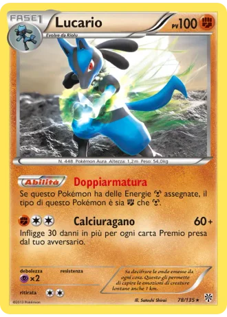 Lucario #78/135 — Uragano Plasma