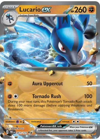 Lucario ex #051/131 — Prismatic Evolutions