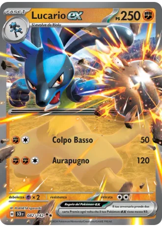 Lucario ex #082/142 — Corona Astrale