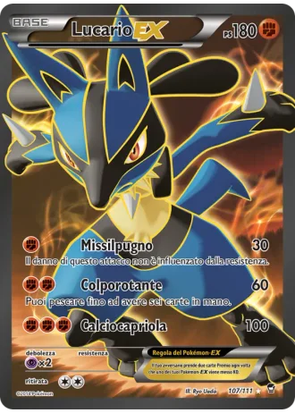 Lucario EX #107 — Colpi Furiosi