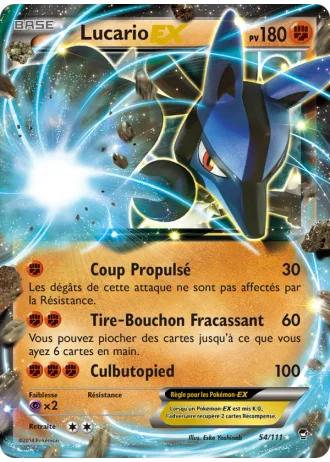Lucario EX #54/111 — Poings Furieux