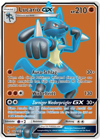 Lucario GX #122 — Grauen Der Lichtfinsternis