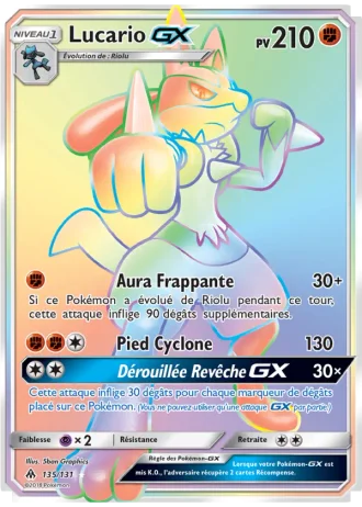 Lucario GX #135 — Lumière Interdite