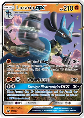 Lucario GX SM100 — Sonne & Mond Promos