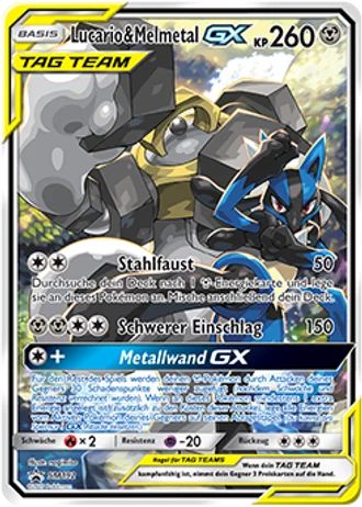 Lucario & Melmetal GX SM192 — Sonne & Mond Promos