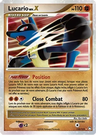 Lucario Niv.X #122/123 — Trésors Mystérieux