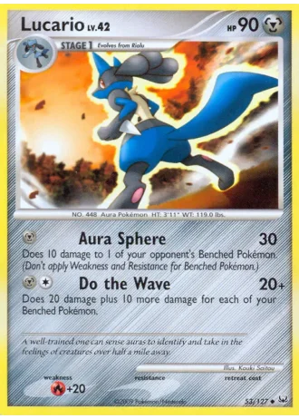 Lucario (Prerelease) #53/127 — Platinum