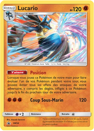 Lucario SM54 — Soleil & Lune Promos