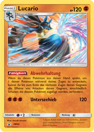Lucario SM54 — Sonne & Mond Promos