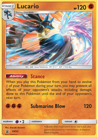 Lucario SM54 — Sun & Moon Promos