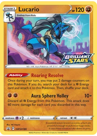 Lucario (STAFF) SWSH186 — Sword & Shield Promos