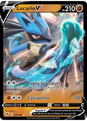 Lucario V #078/189 — Lucentezza Siderale