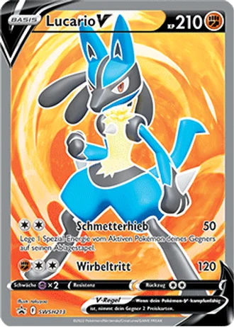 Lucario V SWSH213 — Schwert & Schild Promos
