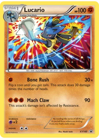 Lucario XY140 — XY Promos