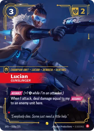 Lucian, Gunslinger #028a/221 — Spiritforged