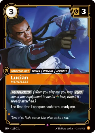 Lucian, Merciless #113/221 — Spiritforged