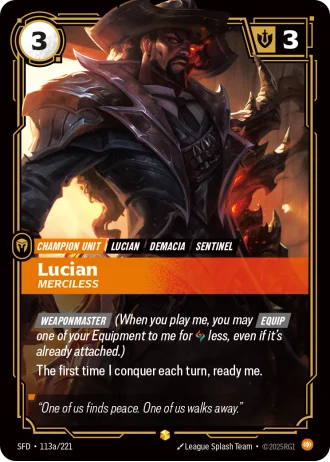 Lucian, Merciless #113a/221 — Spiritforged