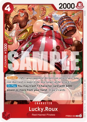 Lucky.Roux (RB02-003) (Pirate Foil) — One Piece Card The Best Vol.2(PRB02)