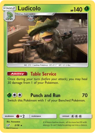 Ludicolo #2/18 — Detective Pikachu