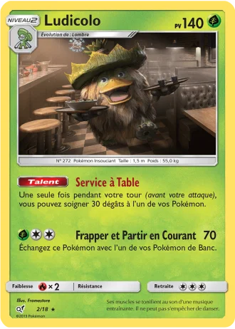 Ludicolo #2/18 — Détective Pikachu