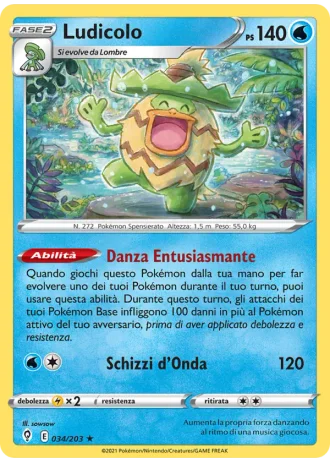 Ludicolo #34/203 — Evoluzioni Eteree