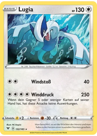 Lugia #132/185 — Farbenschock