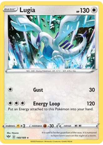Lugia #140/189 — Darkness Ablaze