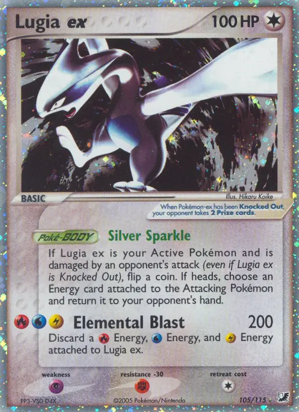 Lugia ex #105 — EX Forze Segrete