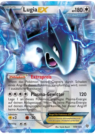 Lugia EX #108 — Plasma-Sturm