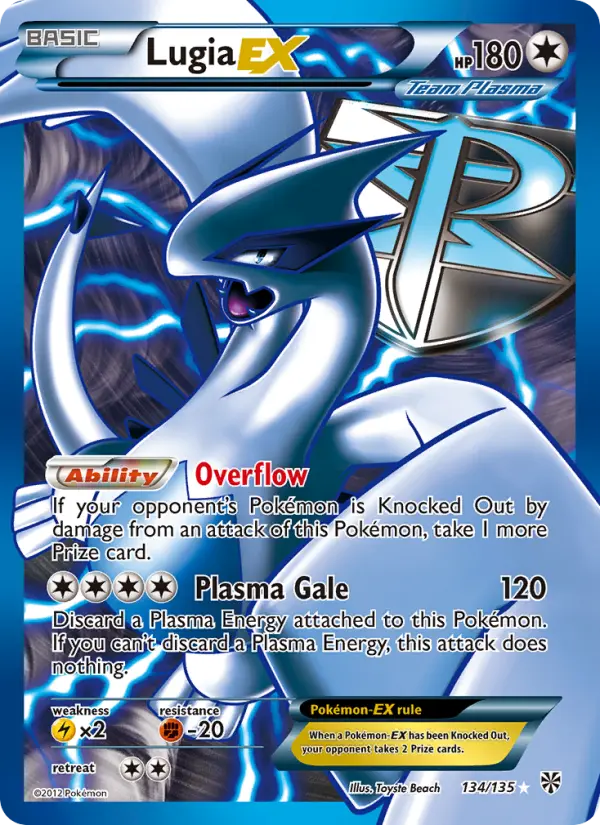 Lugia EX #134 — Plasma Storm