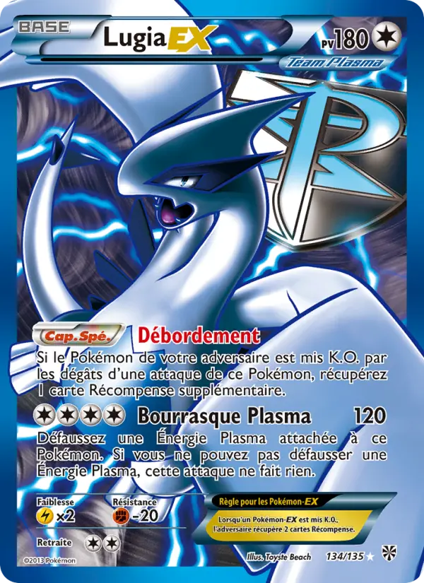 Lugia EX #134 — Tempête Plasma