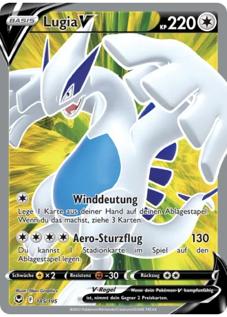 Lugia V #185/195 — Silberne Sturmwinde