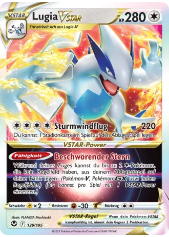 Lugia VSTAR #139/195 — Silberne Sturmwinde